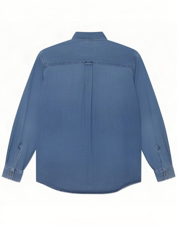 Marlboro Classics Chemise en jean pour homme XL Bleu Coton