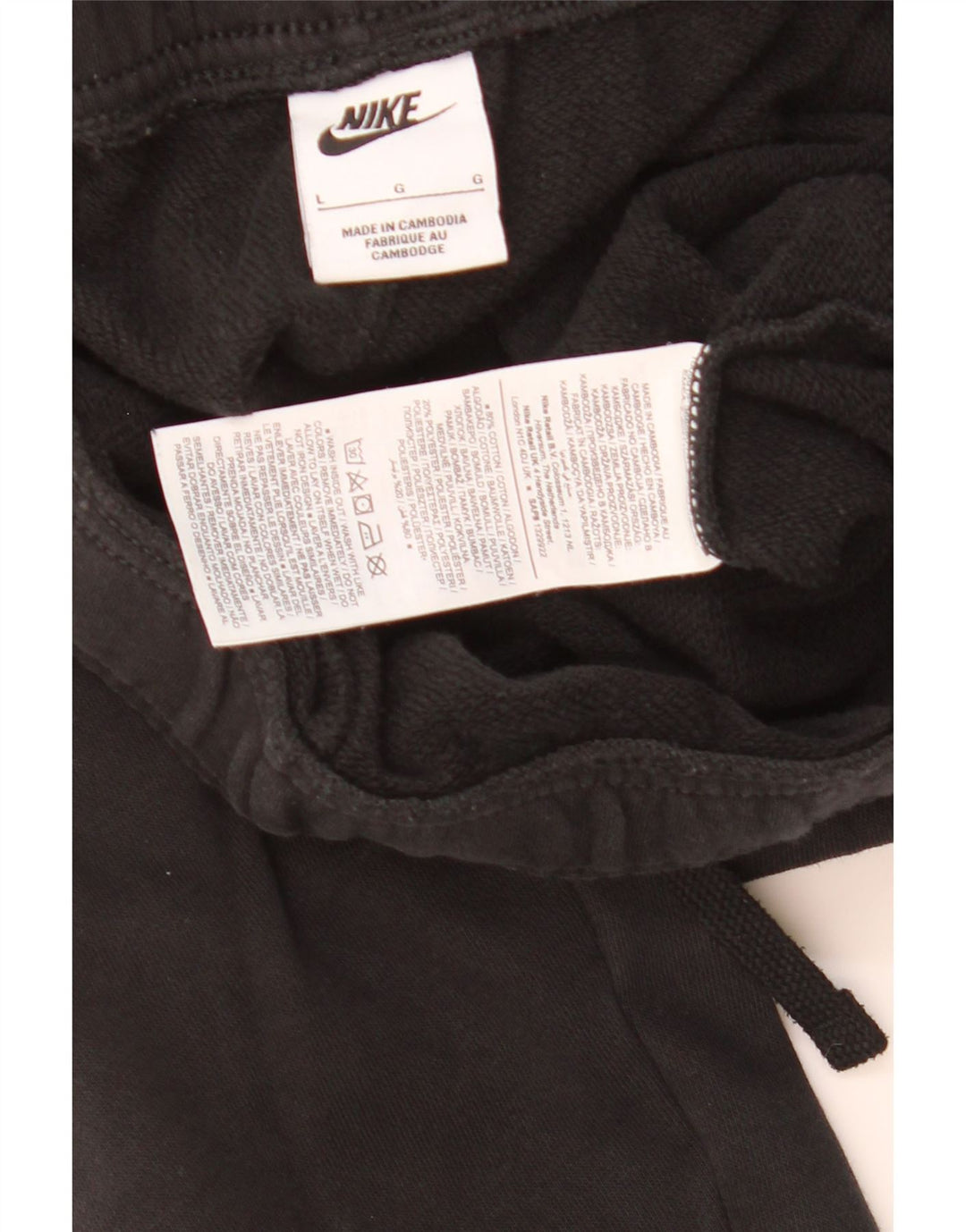 Nike Pantalon de survêtement pour homme en coton noir Taille L