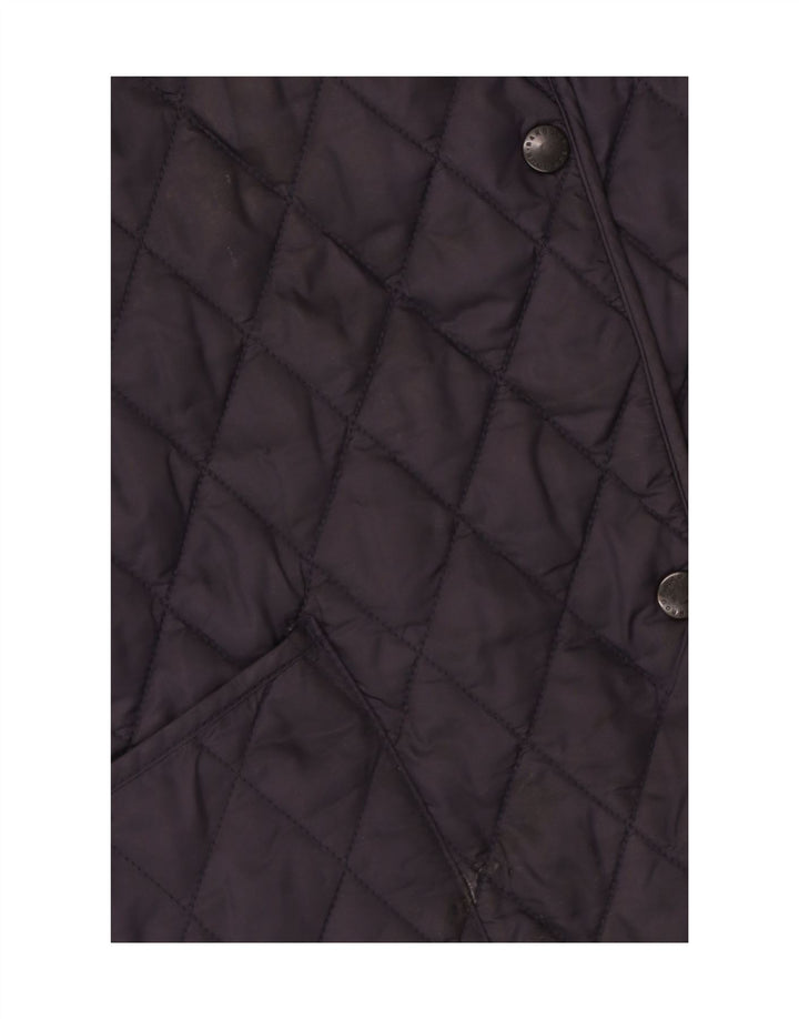Barbour Veste matelassée pour femme UK 16 Large Bleu Marine Polyamide