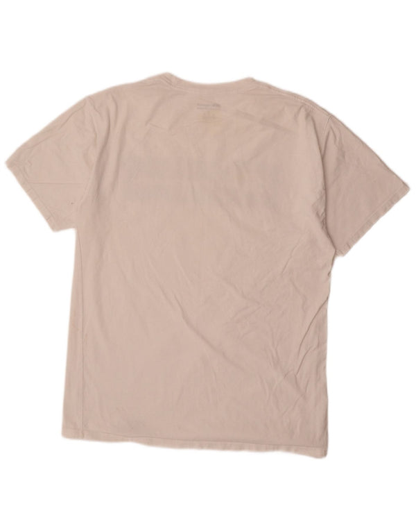 Champion T-Shirt Graphique Homme Blanc Moyen Coton