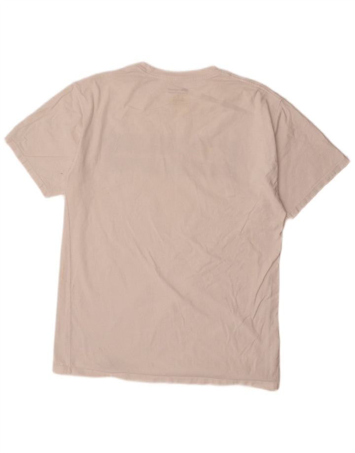 Champion T-Shirt Graphique Homme Blanc Moyen Coton