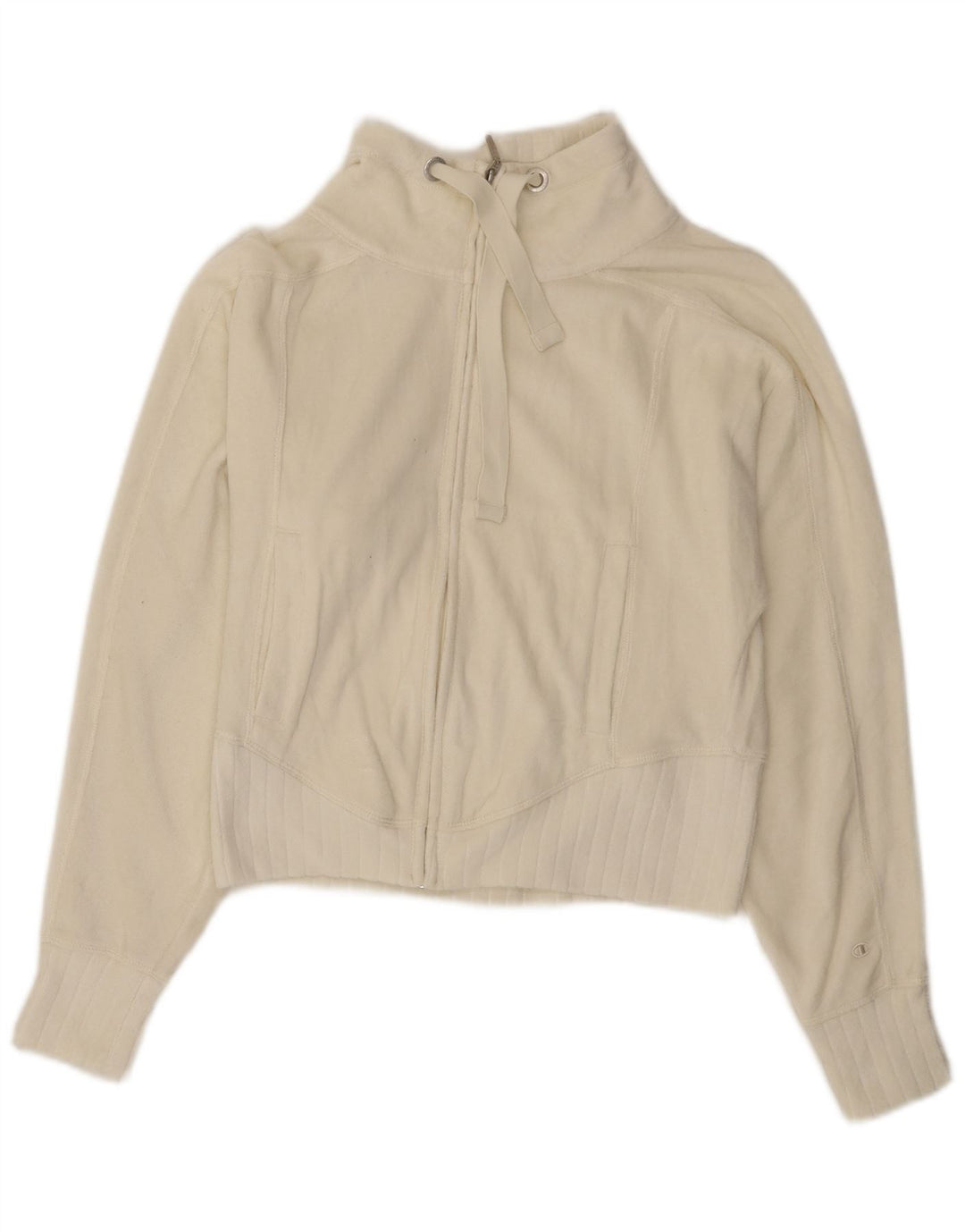 CHAMPION Veste de survêtement courte pour femme UK 10 Small Off White