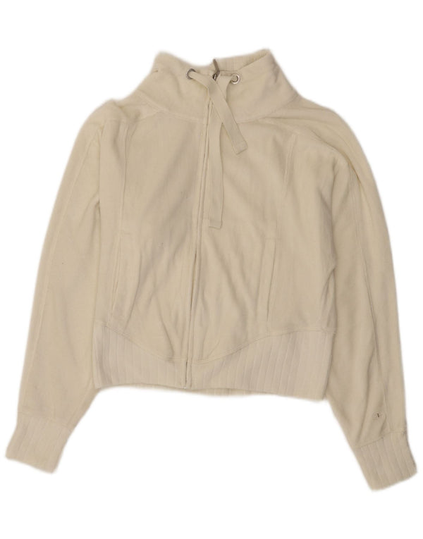 CHAMPION Veste de survêtement courte pour femme UK 10 Small Off White