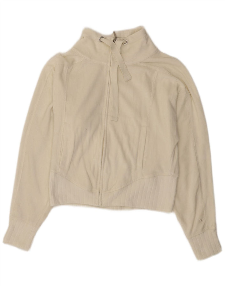 CHAMPION Veste de survêtement courte pour femme UK 10 Small Off White