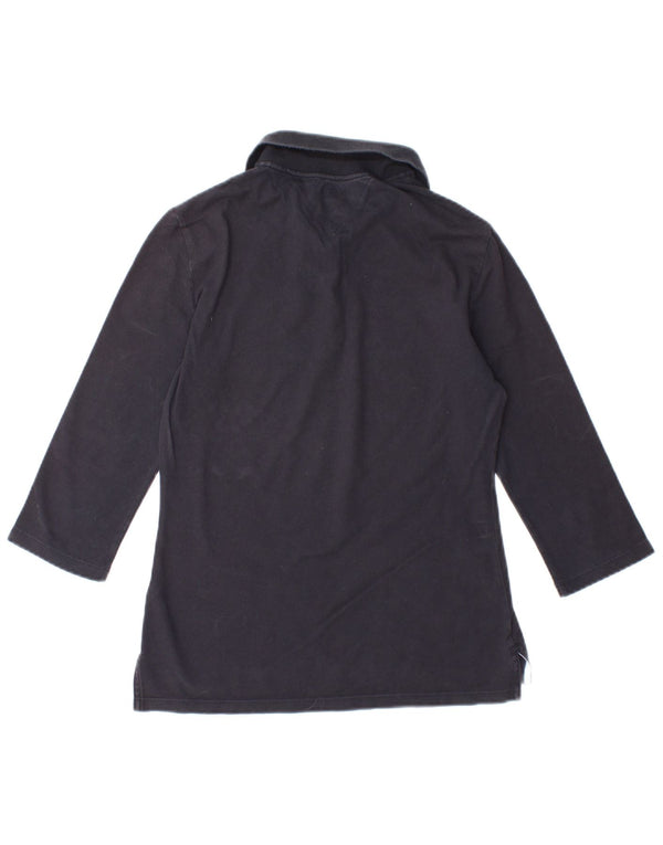 TOMMY HILFIGER Polo Slim Fit pour Femme UK 12 Bleu Marine Moyen