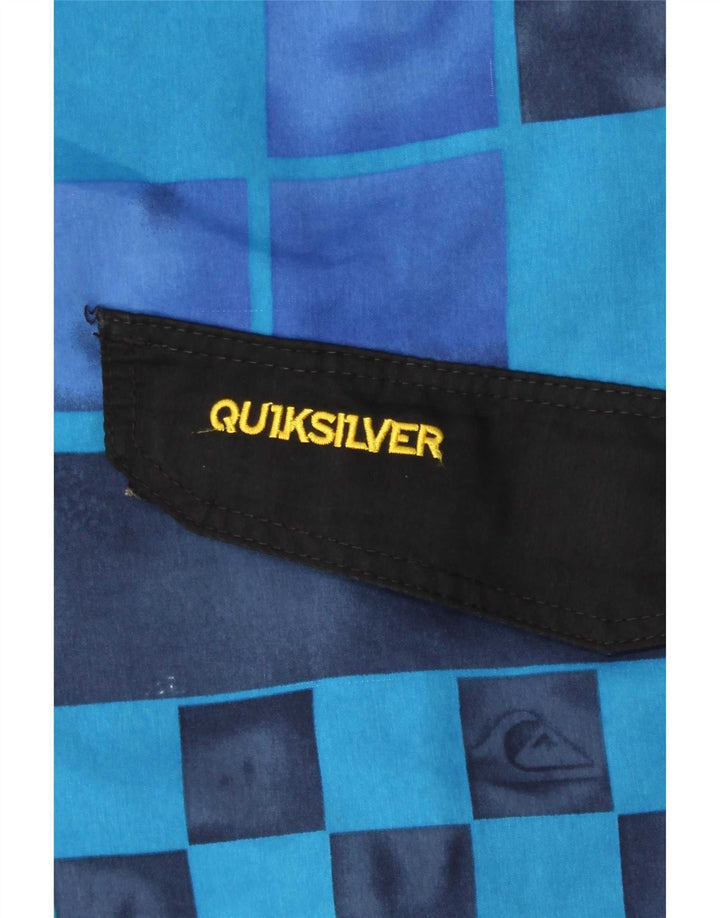 Quiksilver Short de Bain Homme Bleu Moyen Géométrique