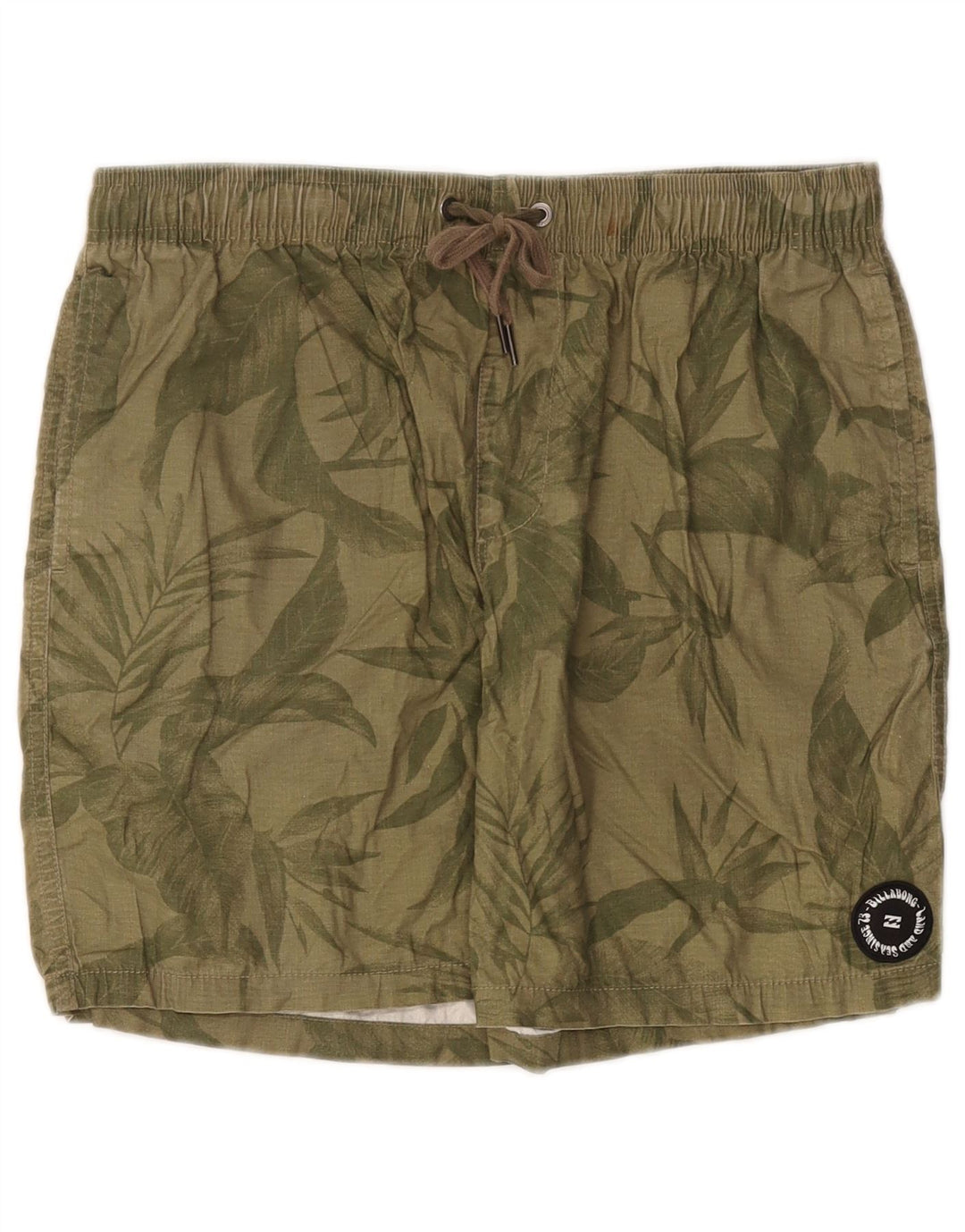 Billabong Short de Sport Homme Kaki Moyen Floral