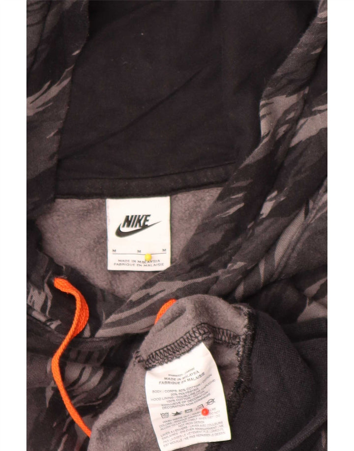 Nike Pull à capuche en coton camouflage gris moyen pour homme
