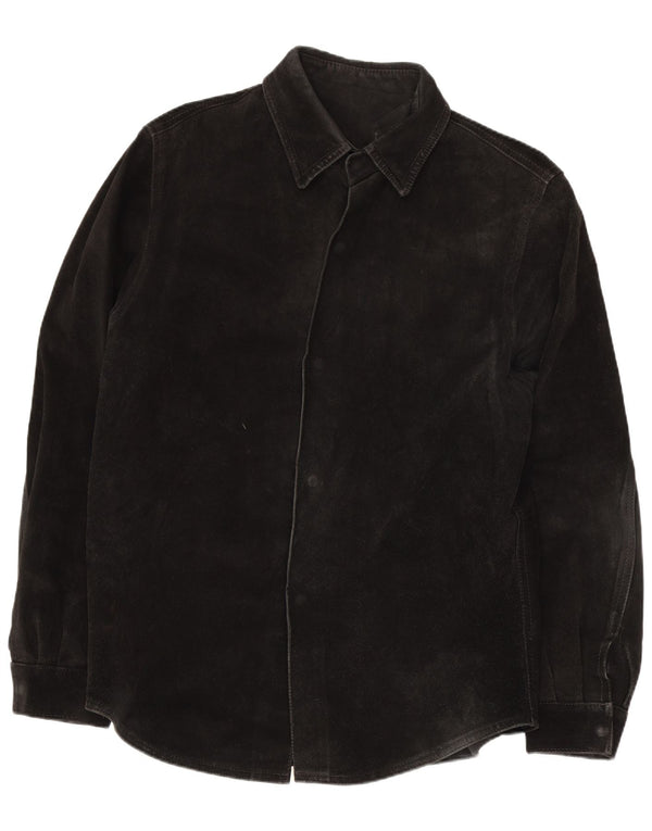 Flying Wear Chemise en Daim Homme XL Cuir Noir