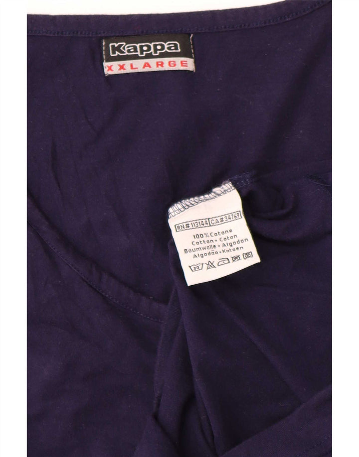 Kappa Débardeur Homme 2XL Bleu Marine Coton