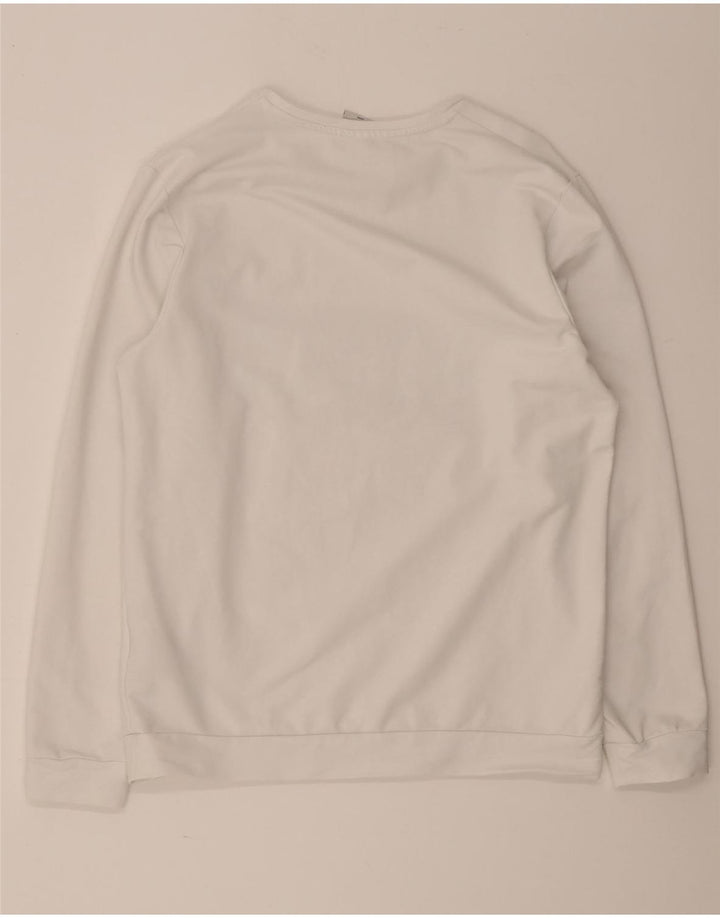 Jack & Jones Sweat-shirt graphique pour hommes, grand coton blanc