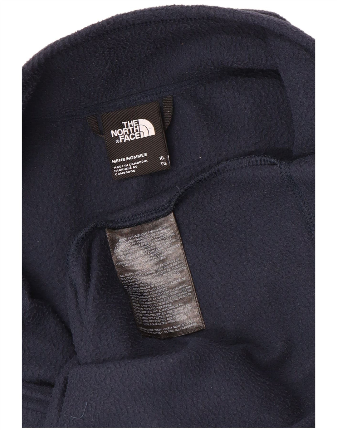 The North Face Pull polaire à col zippé pour homme XL Bleu marine Polyester