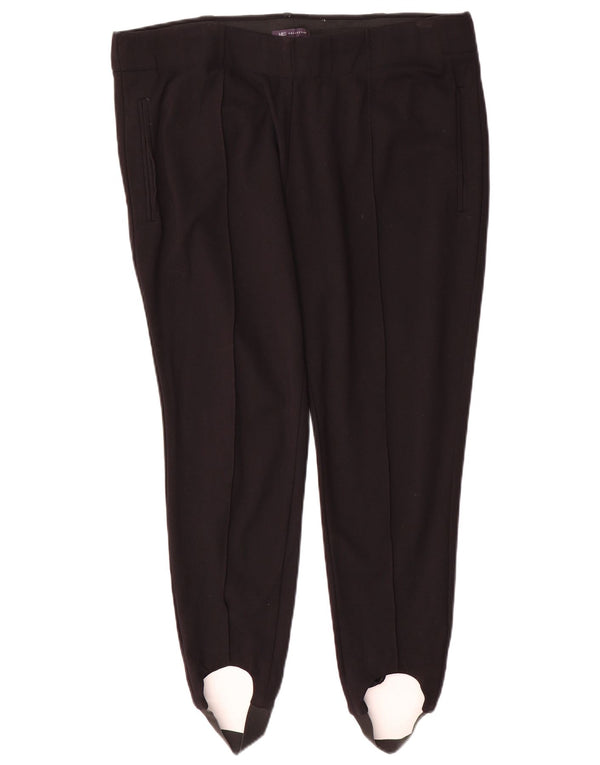Marks & Spencer Pantalon décontracté étrier pour femme UK 18 XL W38 L27 Noir