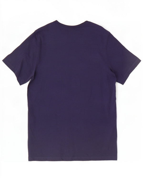 Nike T-shirt graphique pour homme en coton bleu marine Taille L
