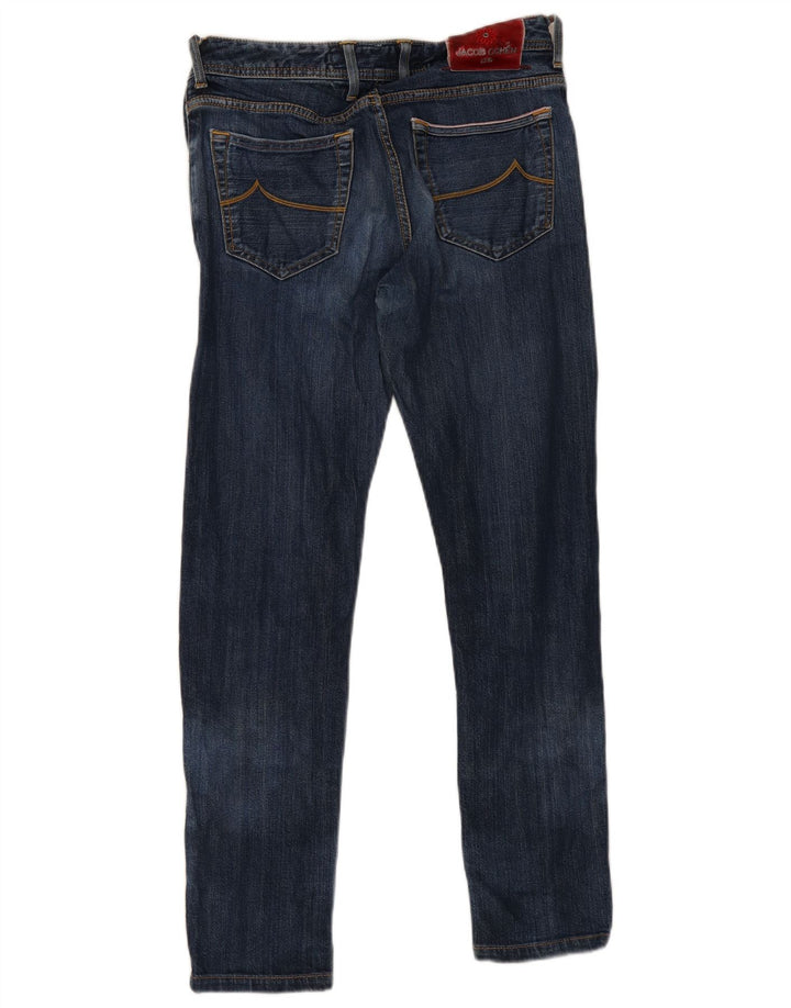 Jacob Cohen Jean slim fait main pour femme W31 L28 en coton bleu