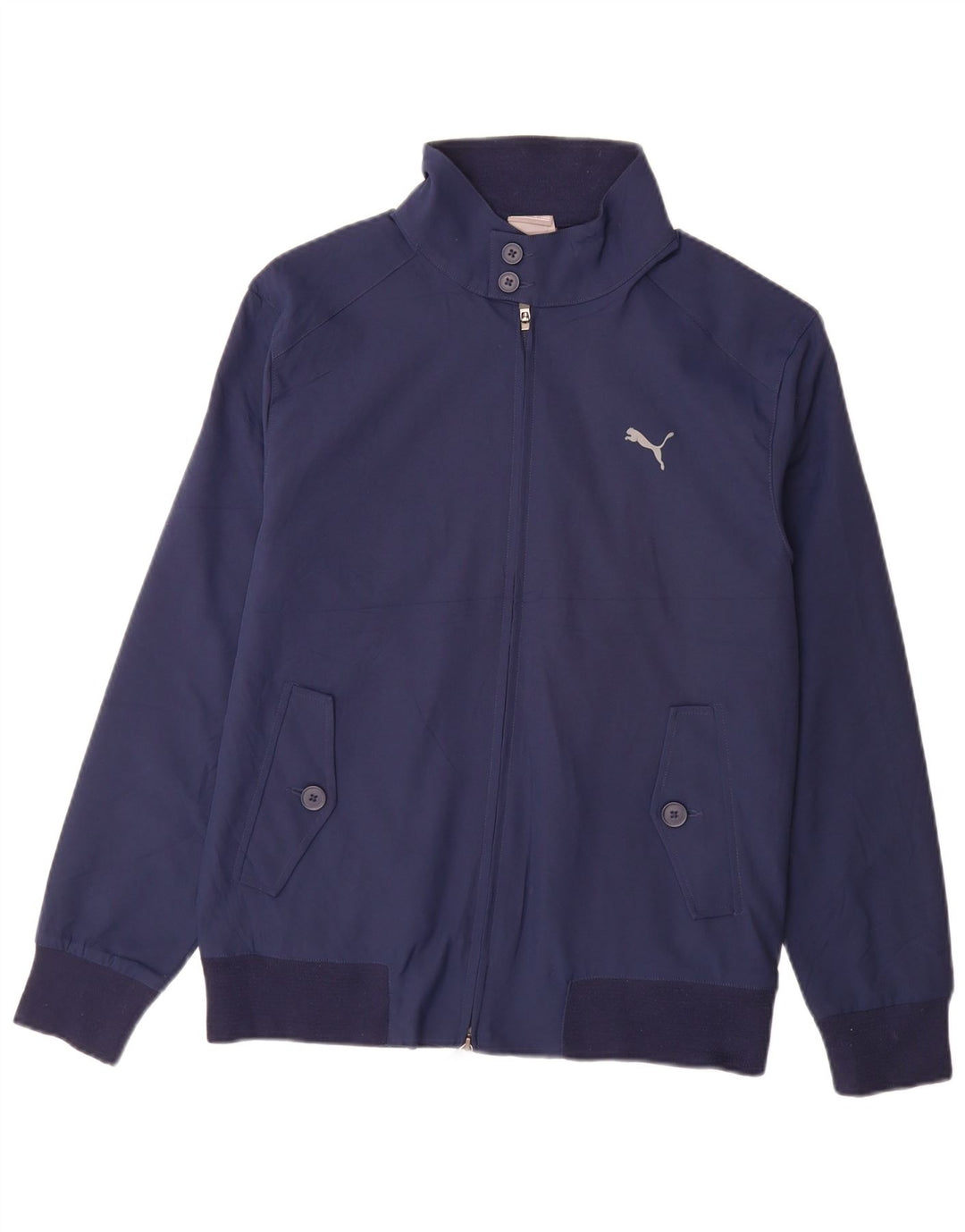 PUMA Veste Bomber Homme IT 48/50 Bleu Marine Moyen