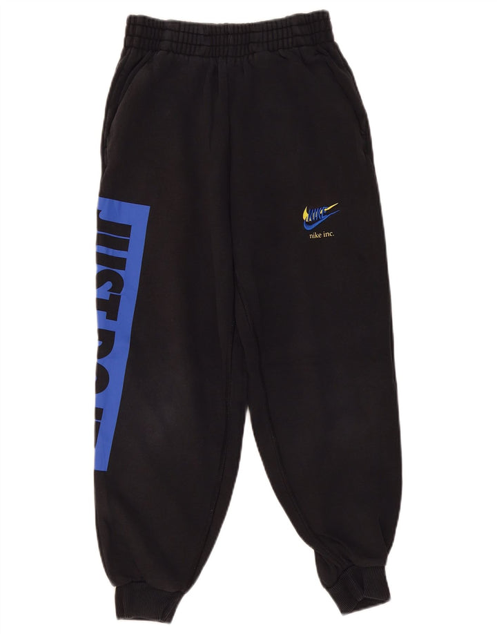 Nike Pantalon de survêtement graphique pour garçon 10-11 ans Noir moyen