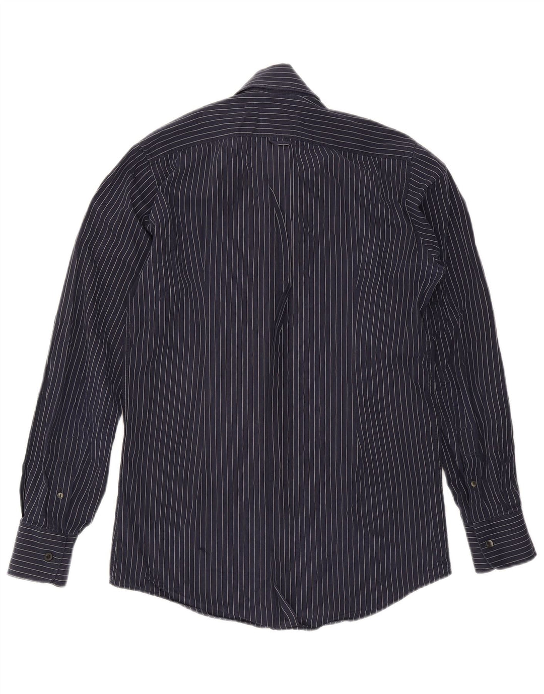 Dolce & Gabbana Chemise Homme Taille 40 15 3/4 Medium Navy Blue Pinstripe