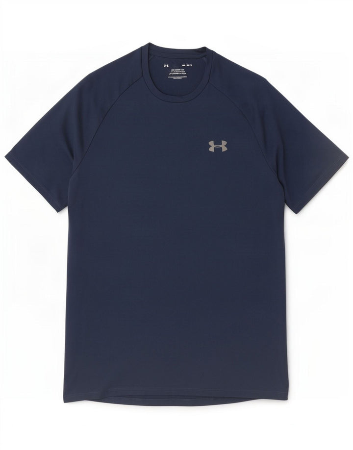 Under Armour T-Shirt Homme Bleu Marine Moyen Polyester