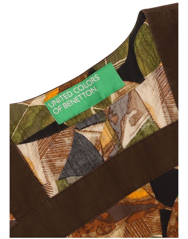 Benetton Robe trapèze pour femme UK 42 Medium Multicolore Floral