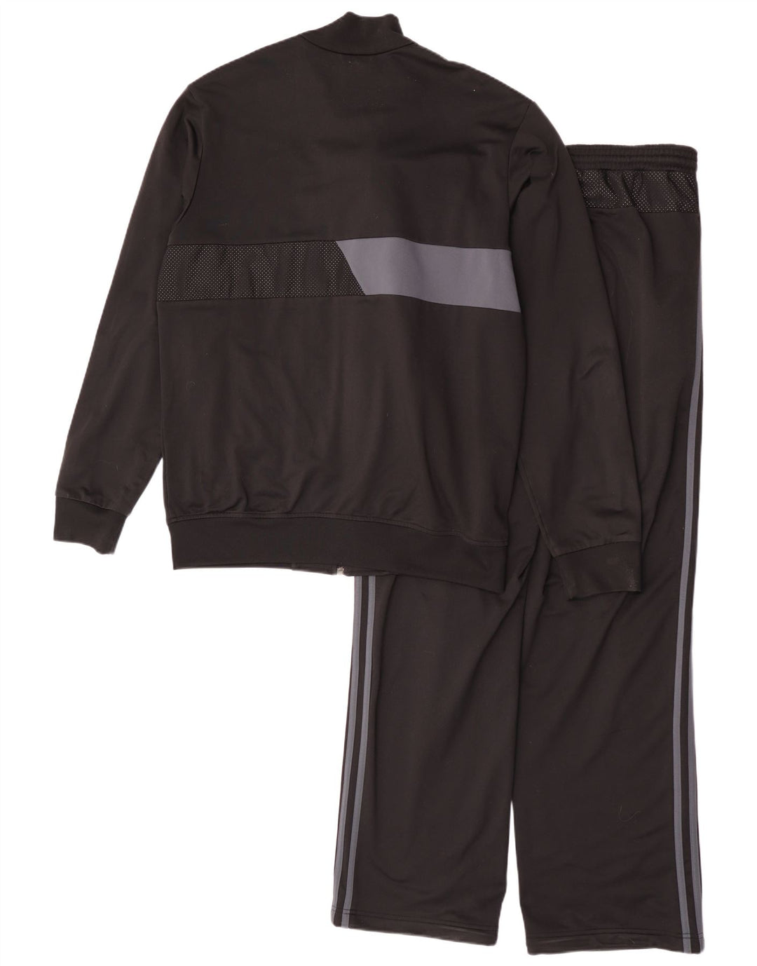 Adidas Survêtement complet graphique pour homme Large Noir Colorblock Polyester