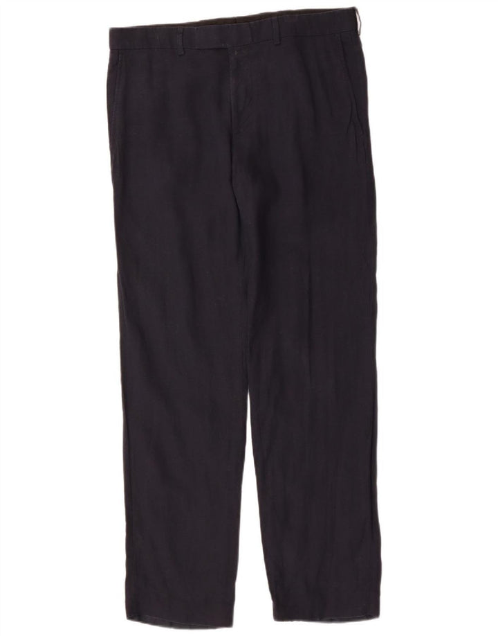 HUGO BOSS Pantalon Chino Droit Homme IT 48 Medium W34 L32 Bleu Marine