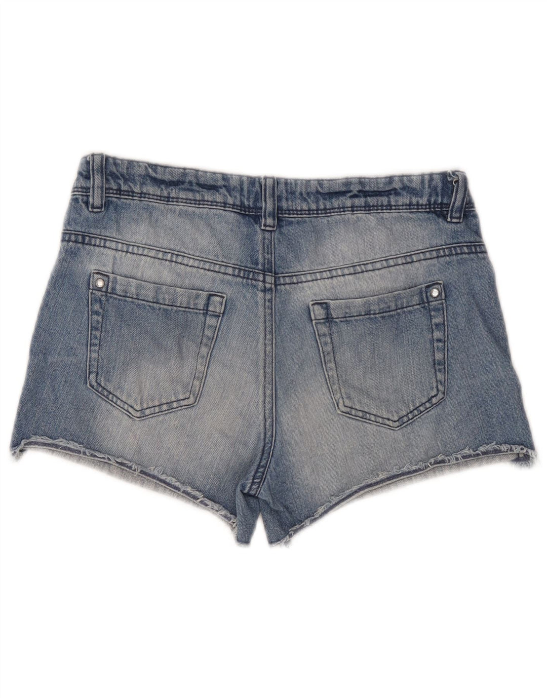 Benetton Short En Jean W26 Petit Bleu Femme