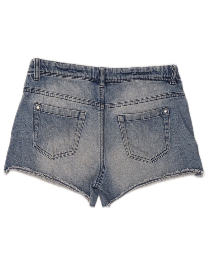 Benetton Short En Jean W26 Petit Bleu Femme