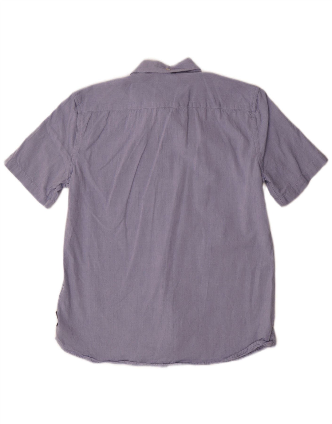 French Connection Chemise à Manches Courtes Homme Bleu Moyen Coton