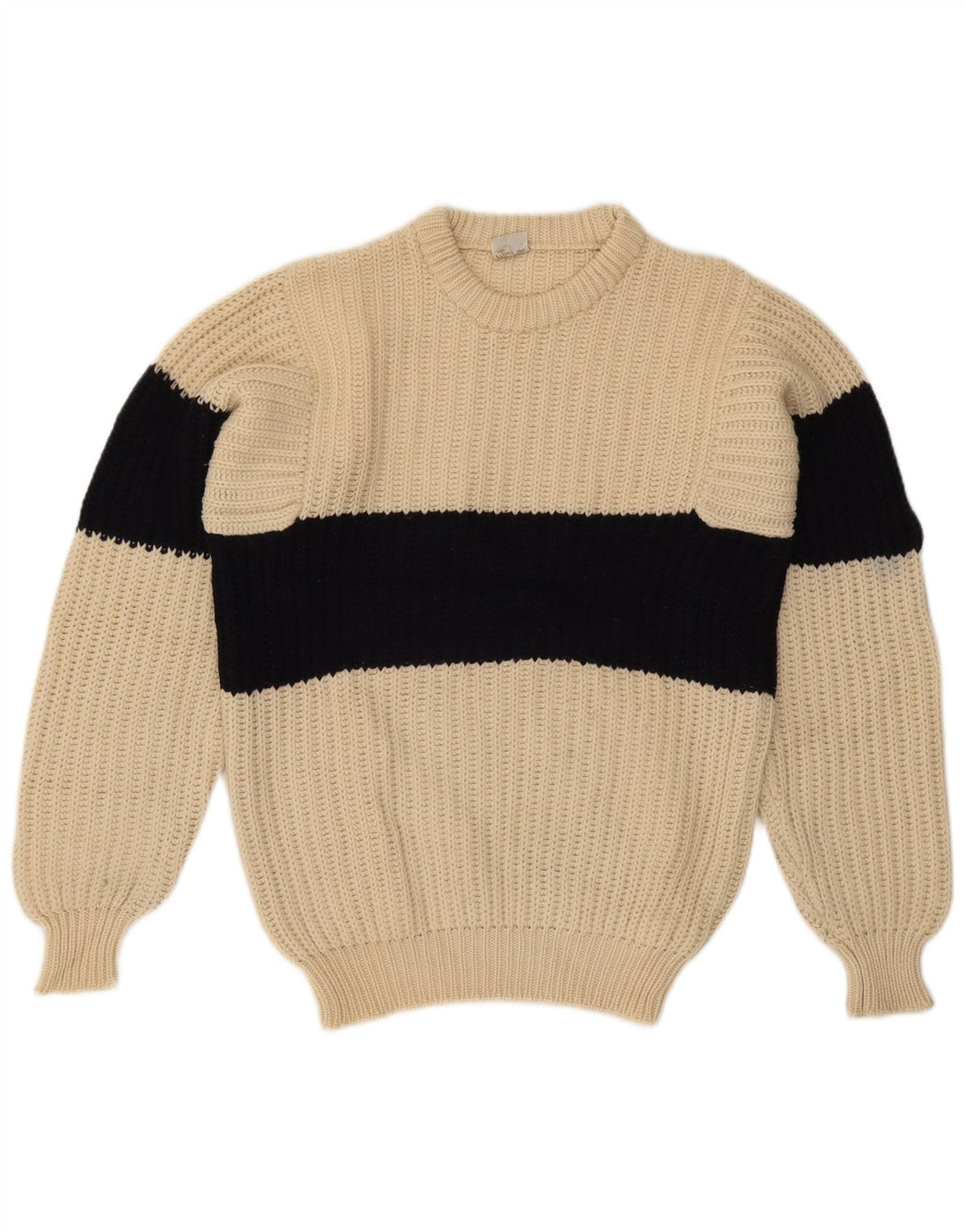 Ocean Star Pull à col rond pour homme IT 48 Beige moyen Colourblock
