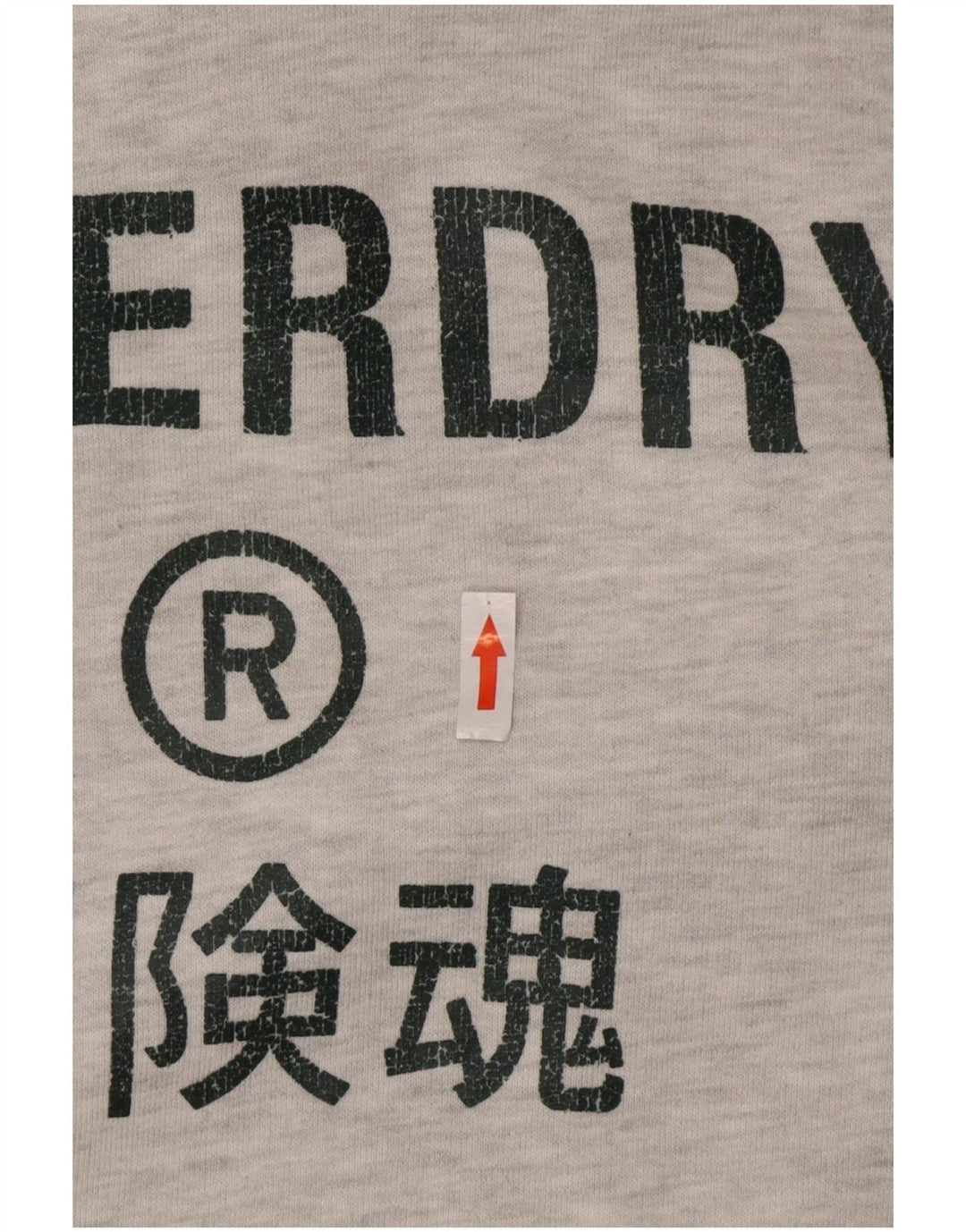 Superdry Pull à Capuche Graphique Homme Gris Moyen Coton