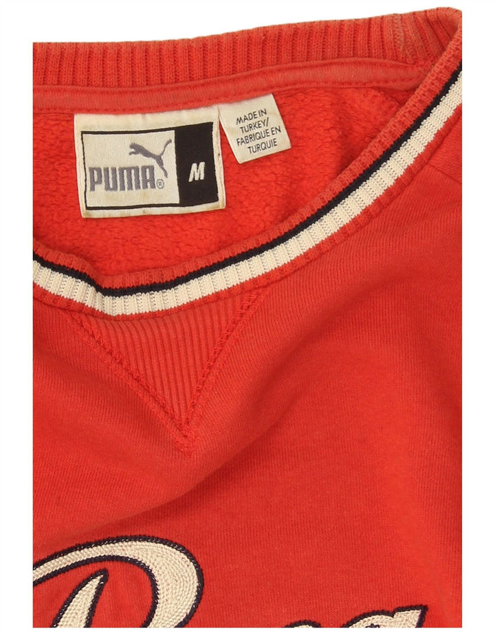 Puma Sweat-Shirt Graphique Homme Rouge Moyen Coton