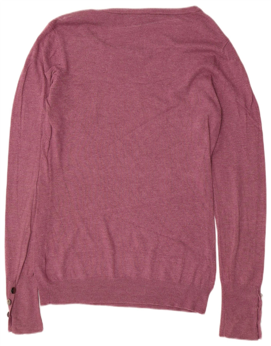 WAREHOUSE Pull col bateau pour femme UK 12 Viscose violet moyen