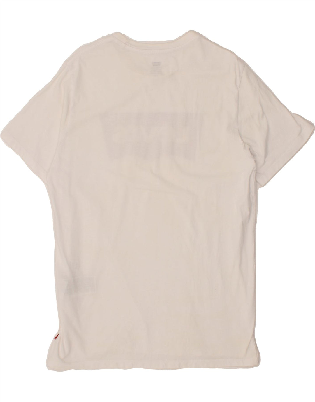 LEVI'S Mens Graphic T-Shirt Top Large White Cotton Vintage Levi's and Second-Hand Levi's from Messina Hembry 