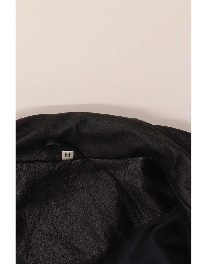 Veste motard en cuir homme vintage UK 38 Cuir noir moyen