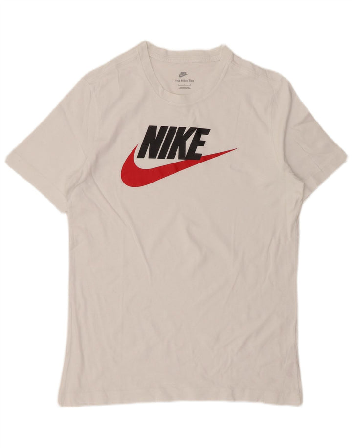 Nike T-shirt graphique pour homme en coton blanc Taille L