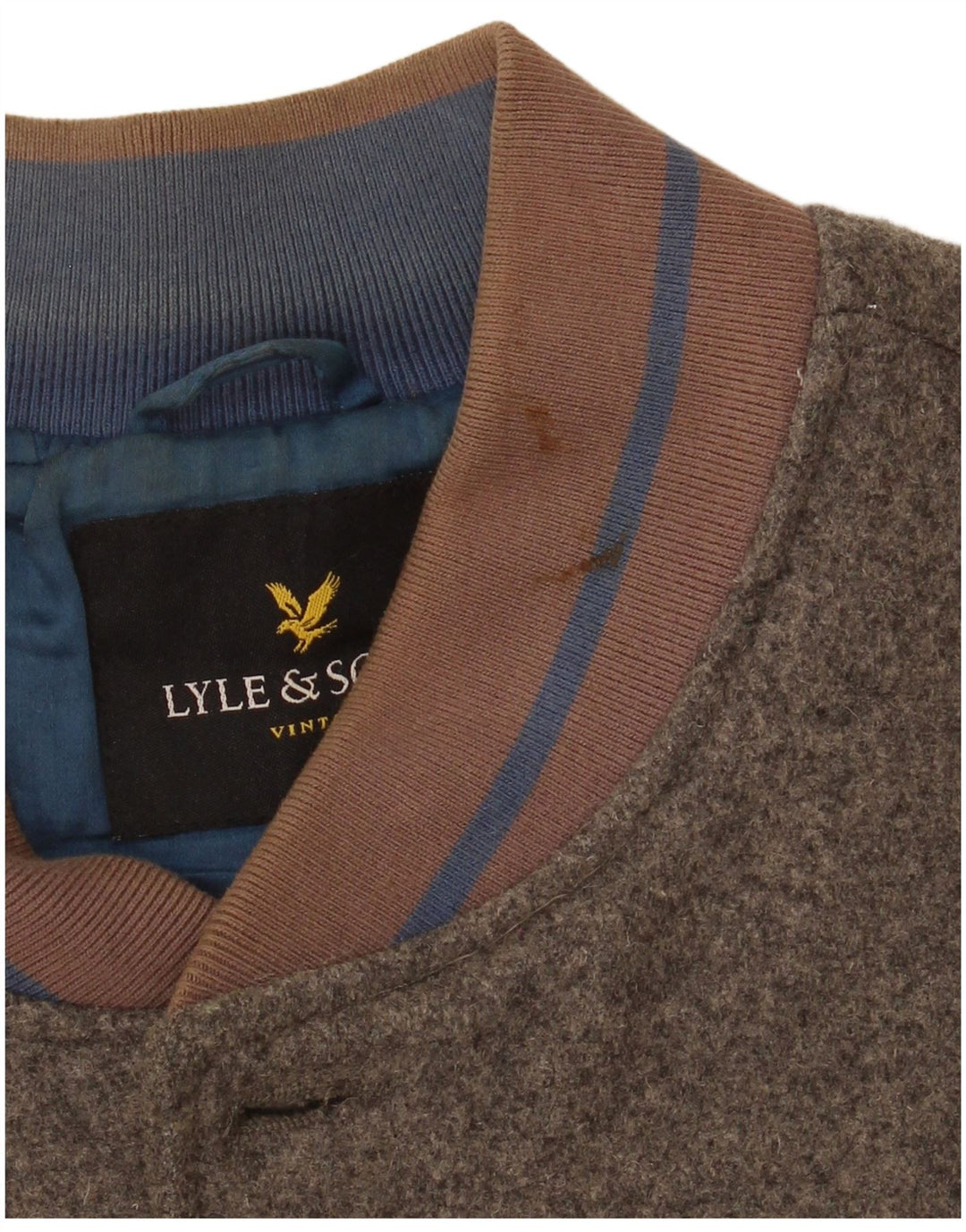 Lyle & Scott Bomber Jacket Garçon 13-14 ans Grande Laine Grise