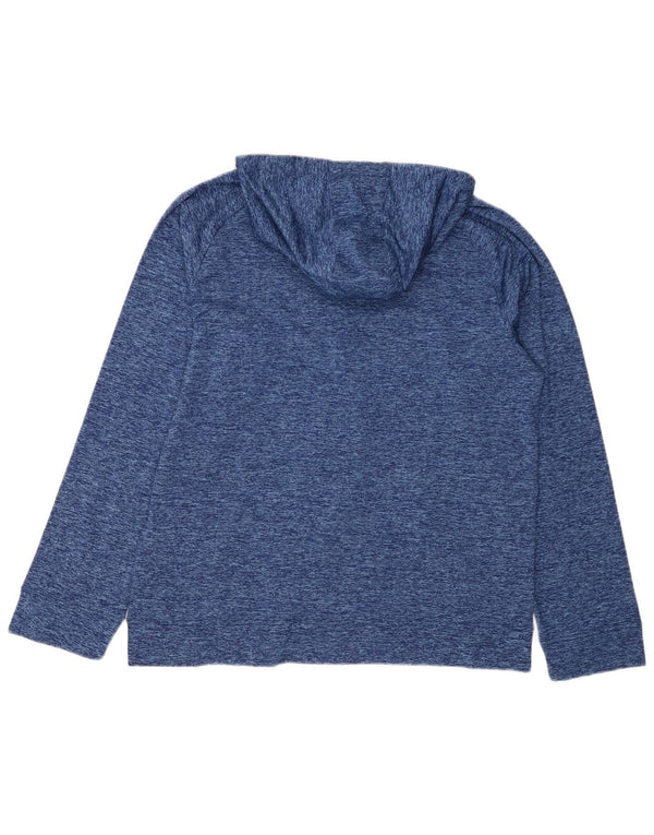 Under Armour Pull à capuche zippé coupe ample pour femme UK 18 XL Bleu moucheté