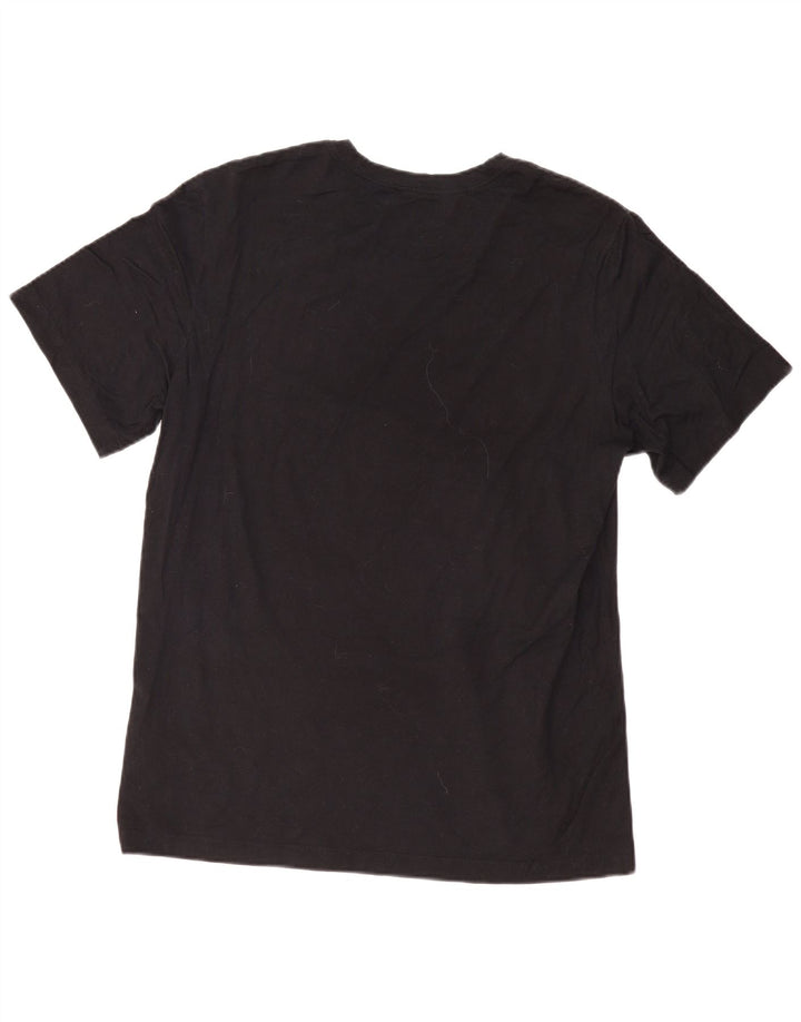 Nike T-shirt graphique pour homme en coton noir Taille L