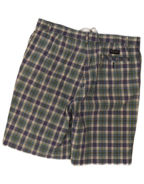 Woolrich Short Chino Regular Homme W38 XL Coton à Carreaux Multicolore