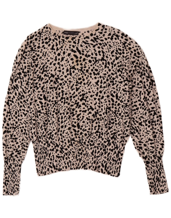 Marks & Spencer Pull col bateau pour femme UK 14 Beige moyen
