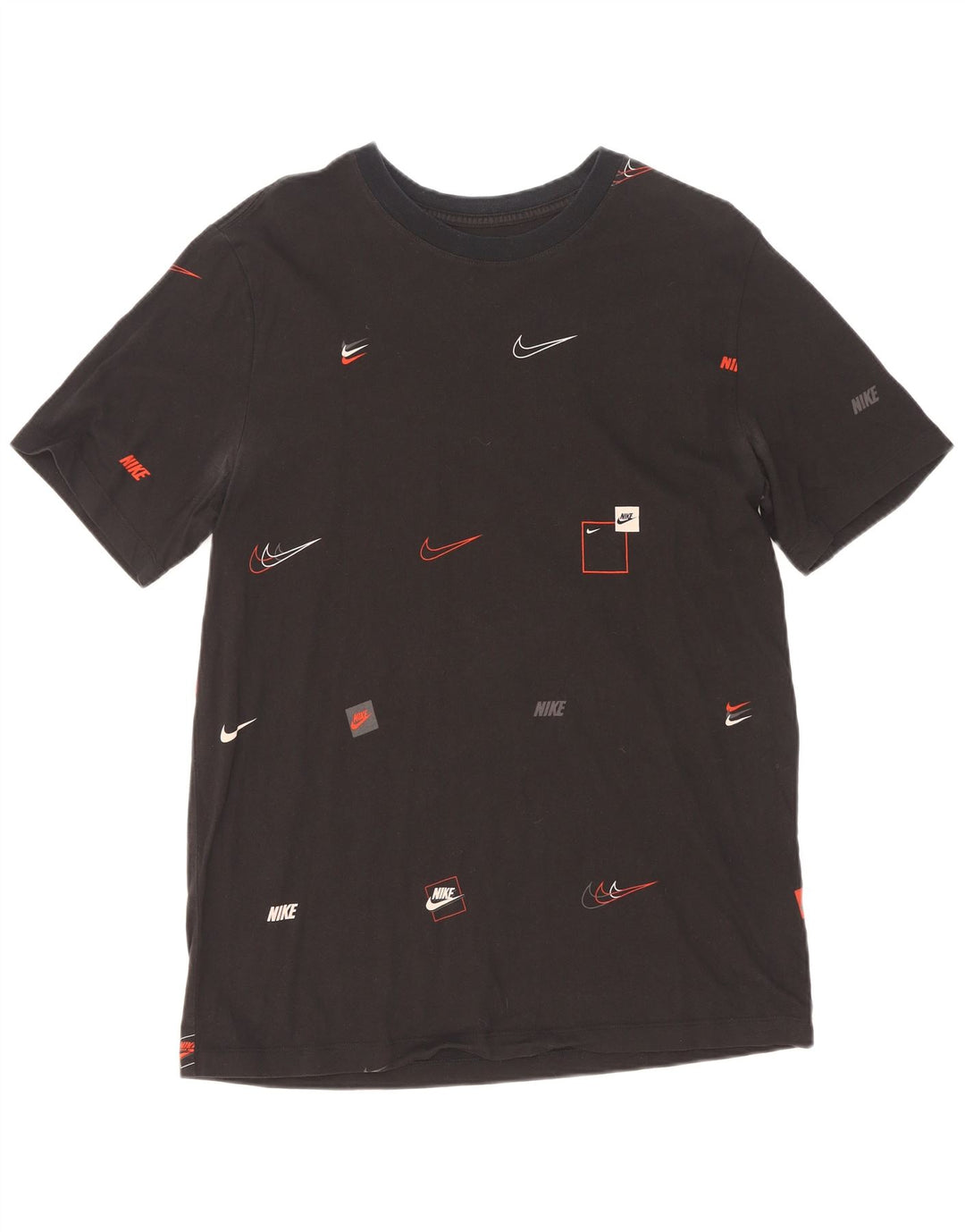 Nike T-shirt graphique pour homme en coton noir Taille L