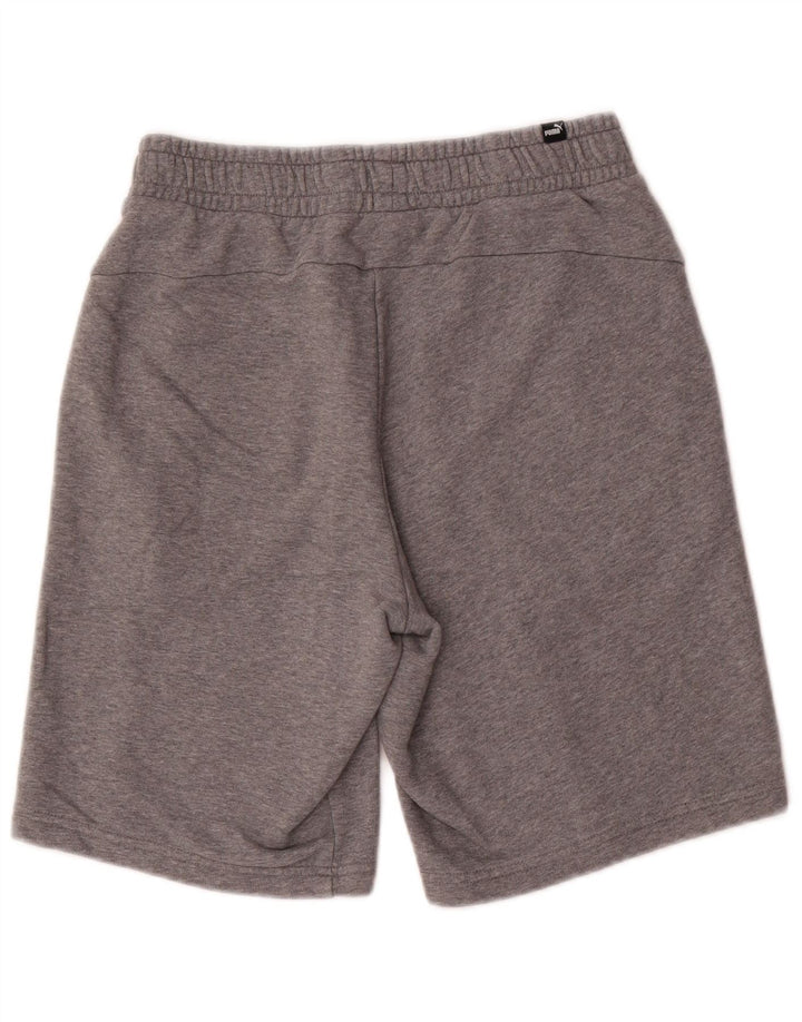 Puma Short de Sport Homme Gris Moyen Flecked Cotton