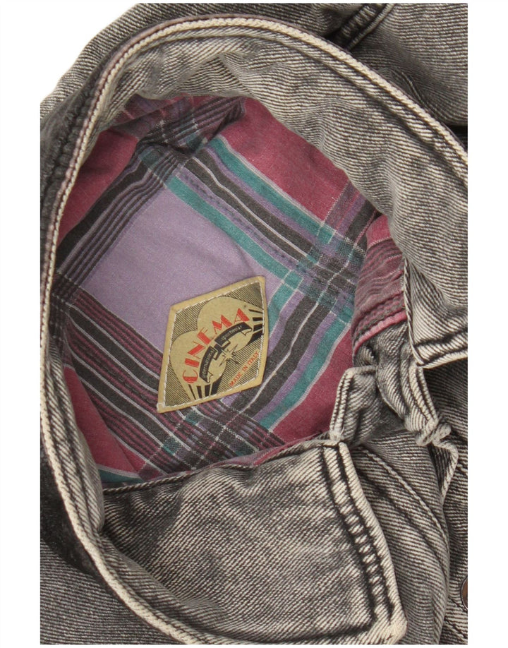 veste en denim homme vintage UK 40 Grand Gris