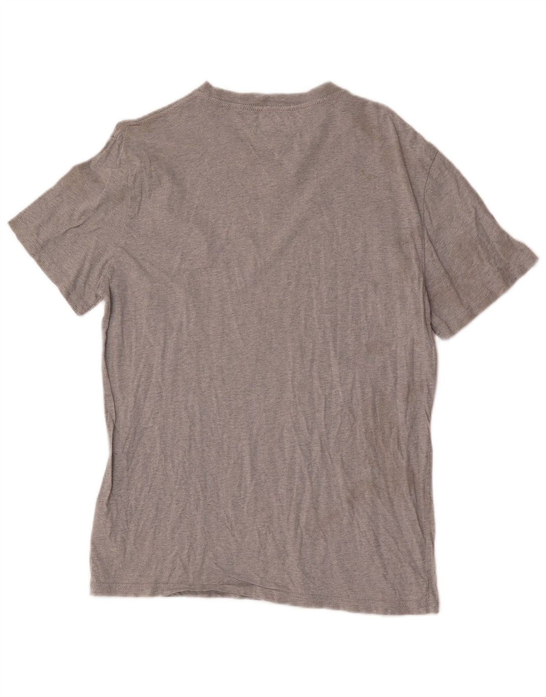 Tommy Hilfiger T-Shirt Regular Fit Graphique Homme Gris Moyen Coton