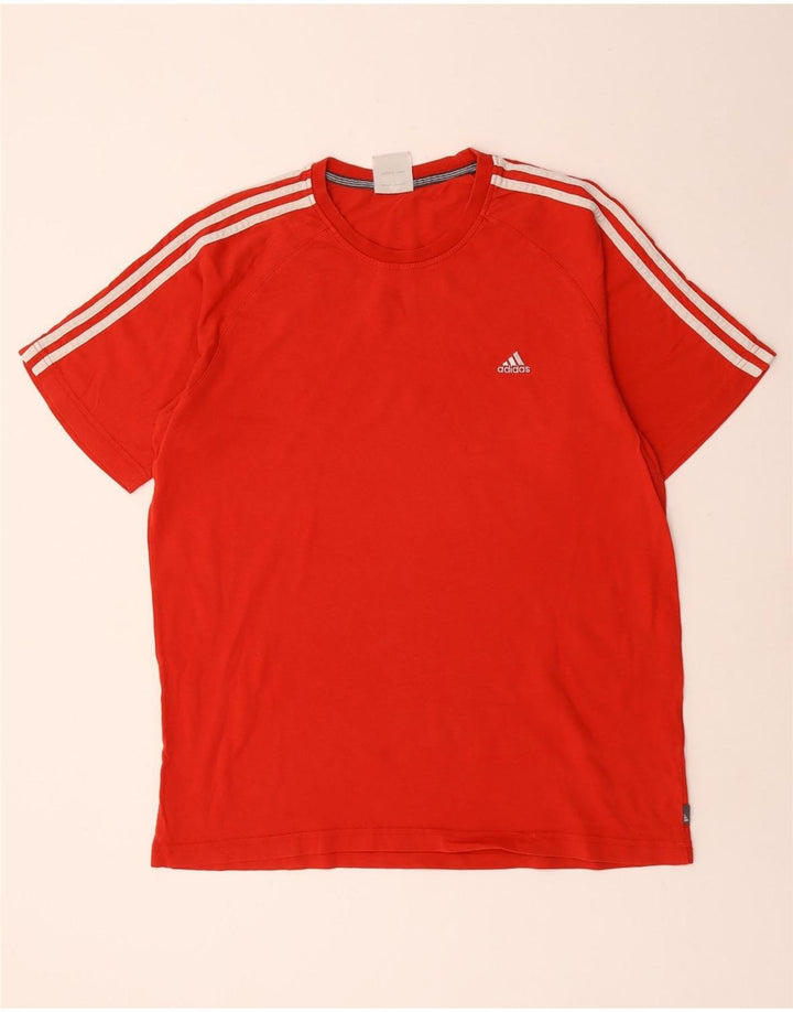 Adidas T-Shirt Homme Haut Large Rouge Coton
