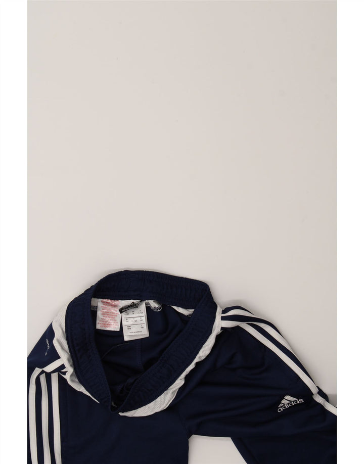 ADIDAS Boys Climacool Tracksuit Trousers 11-12 Years  Navy Blue Polyester Vintage Adidas and Second-Hand Adidas from Messina Hembry 