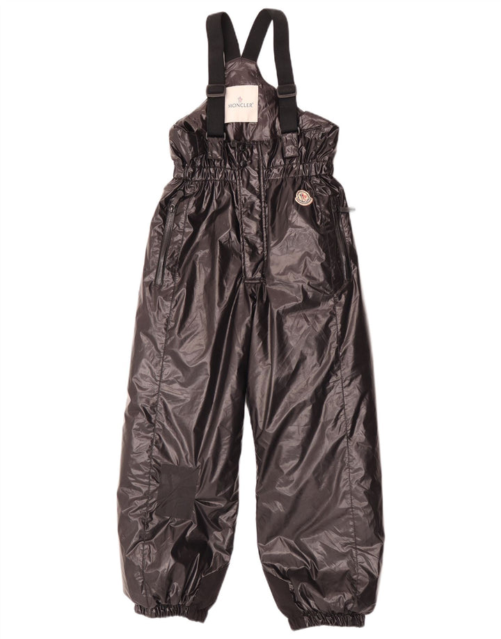 Moncler Pantalon de ski Salopette Garçon 9-10 ans Noir Polyamide Hiver