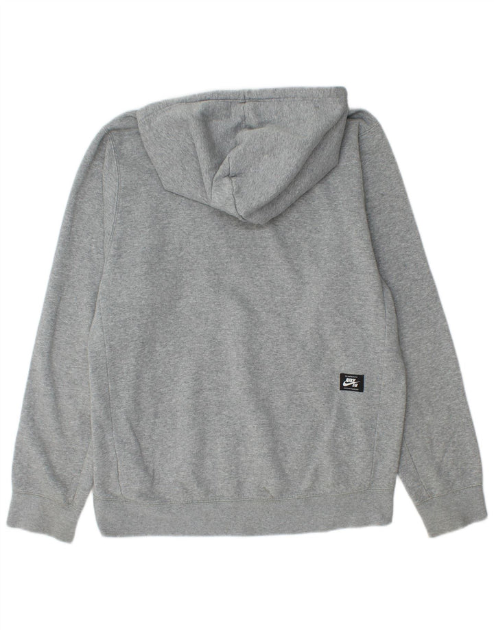 Nike Pull à capuche graphique en coton gris moyen pour homme