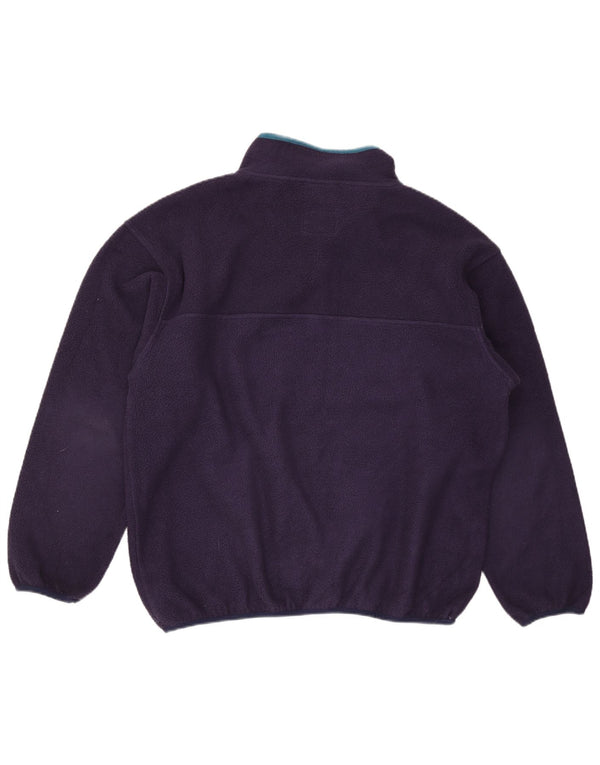 Murphy & Nye Pull polaire à col boutonné pour homme 2XL Bleu marine